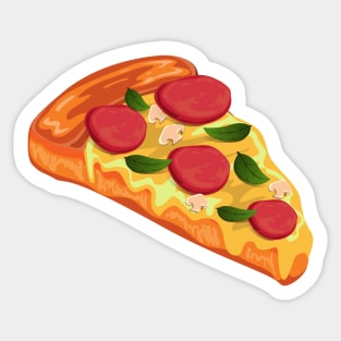 Yummy Italian Pizza Slice Sticker